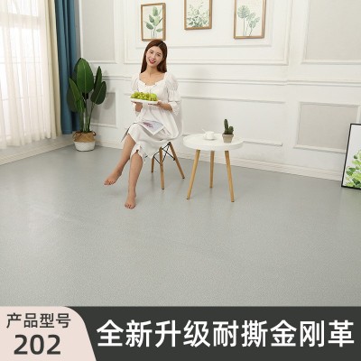 pvc地板革家用商用地板工程革 防水地胶亚光地板贴厂家批发图5