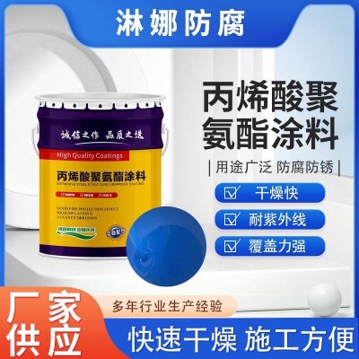批发脂肪族聚氨酯面漆钢结构防腐涂料双组分丙烯酸聚氨酯 防腐漆图2