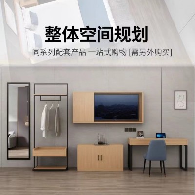 厂家直销快捷酒店宾馆家具宾馆床公寓民宿大床标间全套组合电视桌图2
