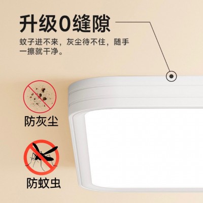 全光谱无缝隙客厅灯led吸顶卧室灯简约现代超薄护眼灯中山灯具图3