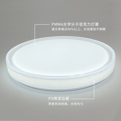 中山灯具led全光谱护眼卧室吸顶灯高级感现代简约大气房间灯图3