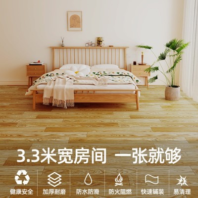 地板革3.3米宽家用水泥地直接铺防水耐磨加厚地胶垫PVC商用地板贴图3