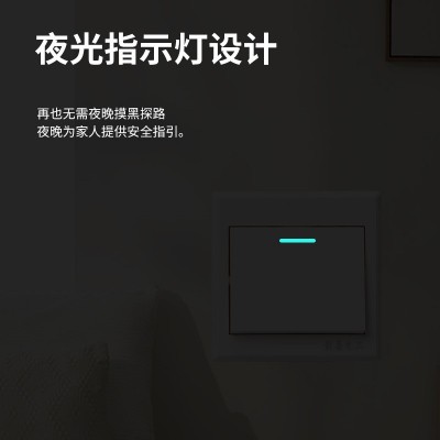 批发86型明装工程墙壁开关插座面板国际电工一开三孔16A五孔 电脑图3