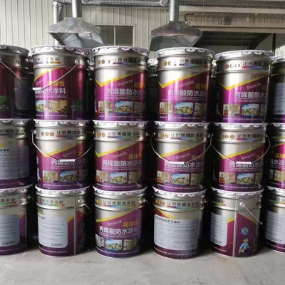 丙烯酸防水涂料 单组分高弹性防水涂料 铁皮彩钢瓦屋面卫生间防水图2