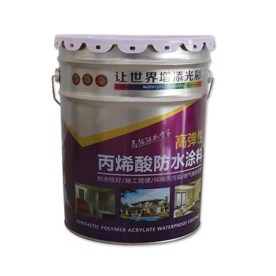 丙烯酸防水涂料 单组分高弹性防水涂料 铁皮彩钢瓦屋面卫生间防水图5