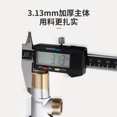 角阀潜水大流量角阀全铜纯铜艇工程款红蓝加长马桶伴侣四分三角阀图3