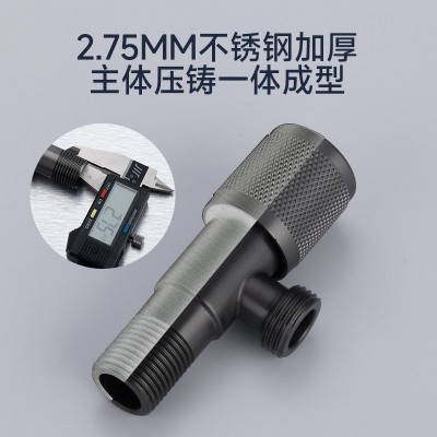 角阀潜水一进一出枪灰艇冷热通用大流量水阀不锈钢马桶伴侣三角阀图4