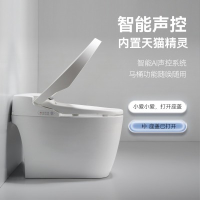 出口英文版智能马桶全自动泡沫盾家用酒店无水压超旋虹吸坐便器图2