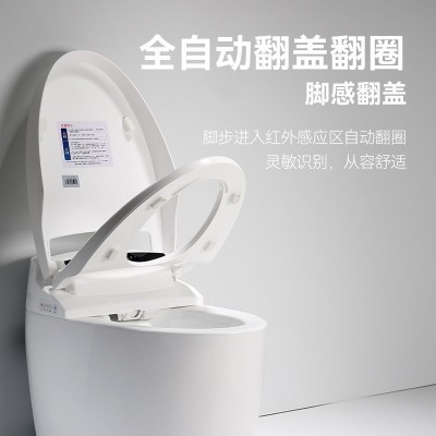 出口英文版智能马桶全自动泡沫盾家用酒店无水压超旋虹吸坐便器图3