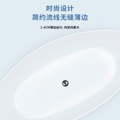 西沃亚克力浴缸家用小户型网红泡澡沐浴家用浴缸酒店民宿恒温浴缸图2