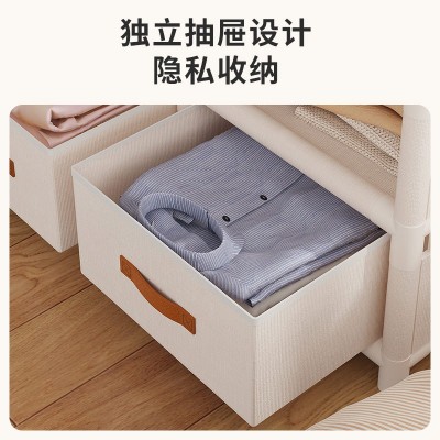 衣柜家用卧室经济型简易柜子防尘收纳置物架子出租房衣橱结实耐用图3
