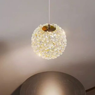 家装轻奢水晶小吊灯个性花式过道灯壁灯套餐铁艺23新款走廊玄关灯图1