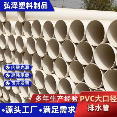 PVC大口径排水管 塑料下水管道农田灌溉桥梁雨水落水管排污管图2