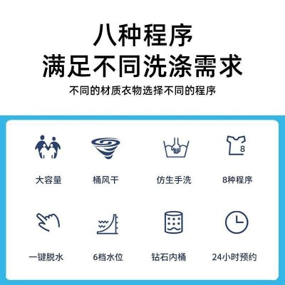 全自动洗衣机家用大容量宿舍出租房波轮迷你洗烘脱一体工厂直销图3