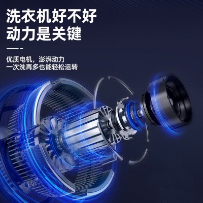 租房小型全自动洗衣机家用大容量波轮小型迷你宿舍烘干洗脱一体图2