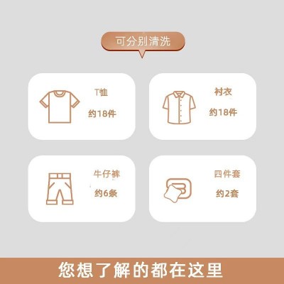 洗衣机全自动8/10KG大容量衣物家用波轮洗脱一体宿舍公寓出租屋图3