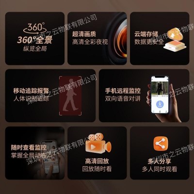 4K双镜头无线监控摄像机全景覆盖家商用高清夜视安全防护 人体检测图3