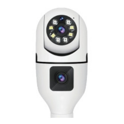 灯泡双目摄像头 1080p室内外安防监控器360度双光旋转摄像头图5