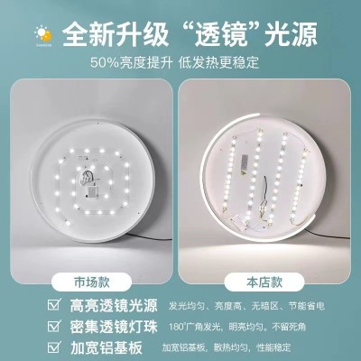 现代简约led高级感护眼吸顶灯卧室灯客厅灯房间全屋中山家装灯具图2