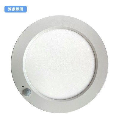 明装人体感应三防吸顶灯多功能三色调光超薄楼道磁吸感应面板灯图5