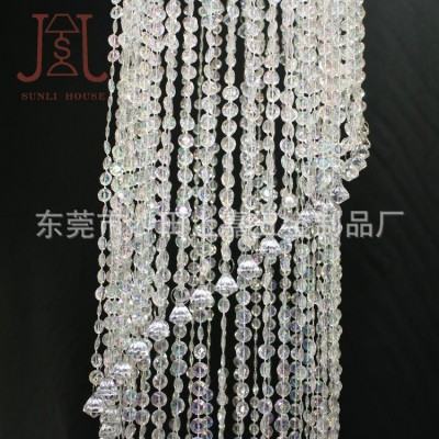 婚礼装饰枝形吊灯仿水晶AB彩幻彩连线珠螺旋装饰吊灯图4