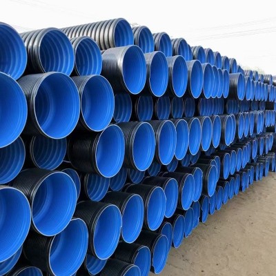 PE双壁波纹管排水管排污管PE波纹管市政工程厂家供应小区排水管道图1