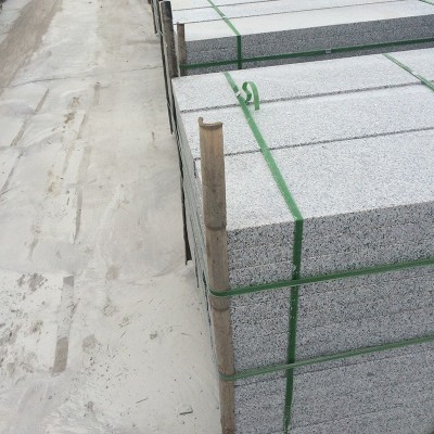 花岗岩火烧板芝麻灰地铺石工程铺路广场板 荔枝面户外庭院建筑图4