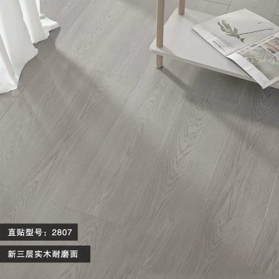 新三层实木地板15mmE0家用地暖锁扣实木板复合木地板厂家厂供应链图3
