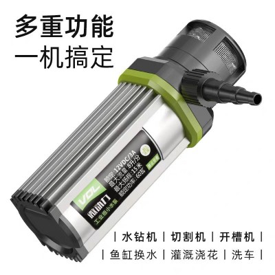 12v小水泵抽水家用型220V潜水自吸微型全自动高扬程水钻机泵潜水图2