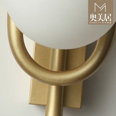 轻奢背景墙灯壁灯客厅卧室现代简约创意网红双头过道装饰床头壁灯图4