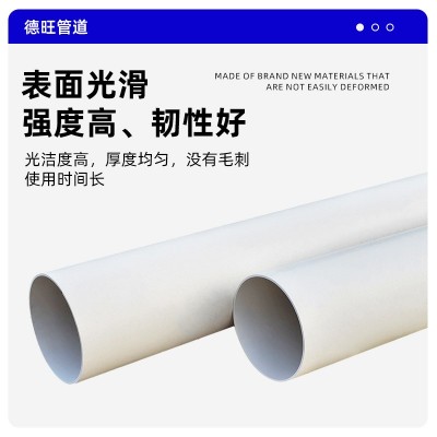 pvc排水管排污市政建筑工程下水通风水管硬管大口径厂家直销PVC图3