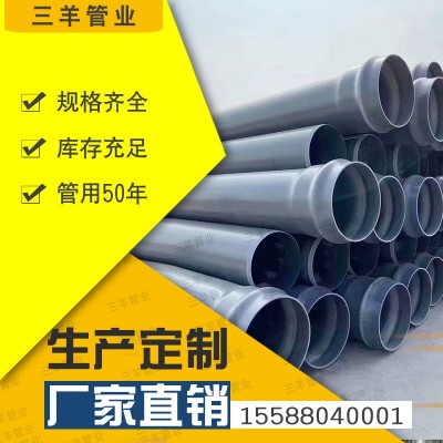 厂家直供PVC管道水管dn20 PVCU灰色塑料给水管upvc农田灌溉 管价格图1