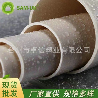 台州pvc工业化工排水排污给水upvc管件家具级塑料管材塑料管批发图4