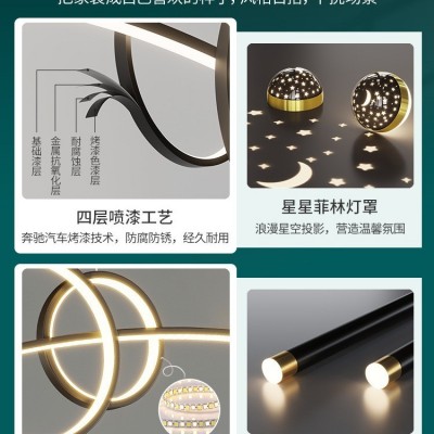 北欧新款餐厅吊灯现代简约吧台灯具轻奢长条餐桌灯设计师创意餐厅图4