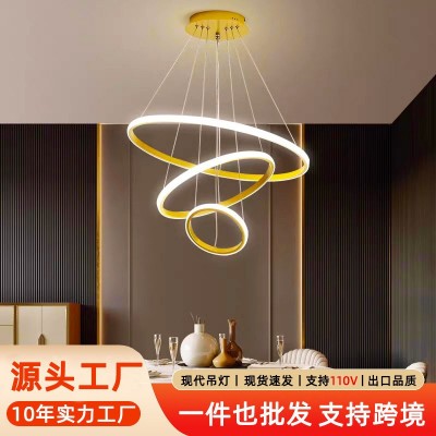 现代简约餐厅灯客厅卧室房间led主灯枝形吊灯中山家装灯具厂直销图1