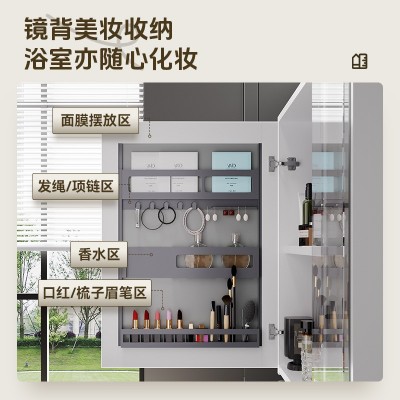 北欧风加厚实木浴室柜双抽屉陶瓷一体盆组合浴室柜浴室间防水防潮图3