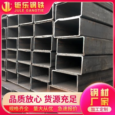 厂家外贸大口径厚壁方管建筑钢材工程用方钢管黑色方矩管折弯切割图3