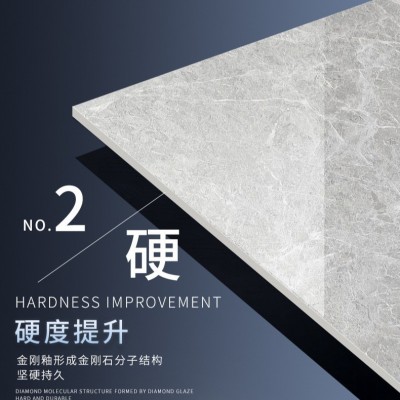 瓷砖800*800 通体大理石地砖全抛釉灰色客厅防污防滑金刚石地板砖图3