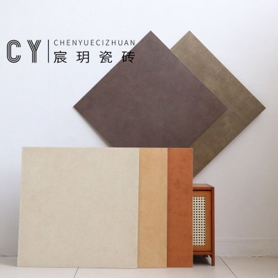 哑光复古灰色仿古砖客厅地砖800x800深咖色餐厅地板砖超耐磨瓷砖图3