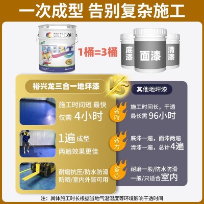 跨境专属三合一环氧地坪漆水性哑光防滑耐磨车间家用地平漆工厂图2