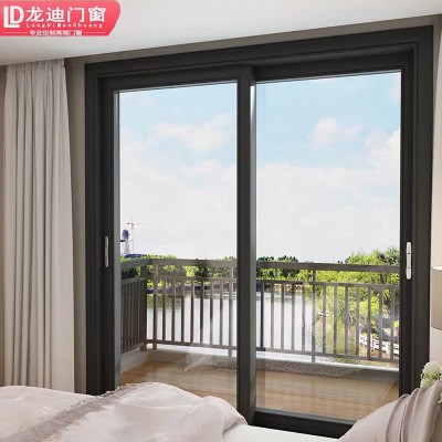 佛山工厂重型移门钛镁合金中空钢化玻璃隔断门客厅厕所阳台推拉门图1