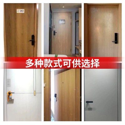定制足浴会所门木质防火门隔音门KTV门棋牌室门厂家货源一门一证图3