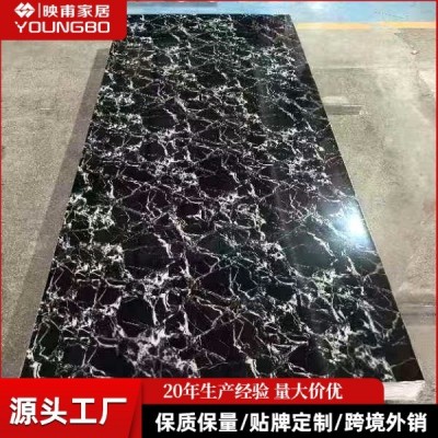 厂家直销货源石塑护墙板商场装饰背景墙轻奢PVC石塑墙板扣板护墙图4