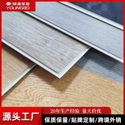 锁扣地板石塑pvc地板仿石纹地板家用卧室加厚耐磨木纹spc地板