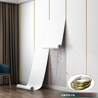 墙纸自粘防水防潮3d立体墙贴水泥掉灰墙专用壁纸卧室遮丑翻新贴纸图2