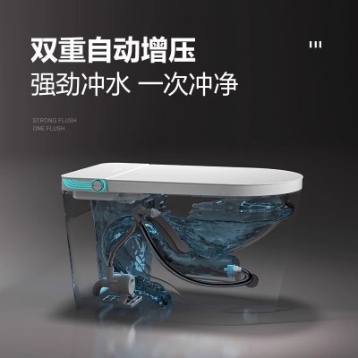 智能马桶大尺寸大座圈一体即热式全自动无水压限制电动家用坐便器图3