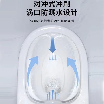 马桶坐便器家用虹吸式酒店工程厂家批发防臭节水静音陶瓷座便器图3