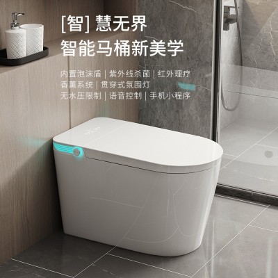 全自动紫外线款智能马桶一体式加热语音内置香薰系统泡沫盾 座便器图1