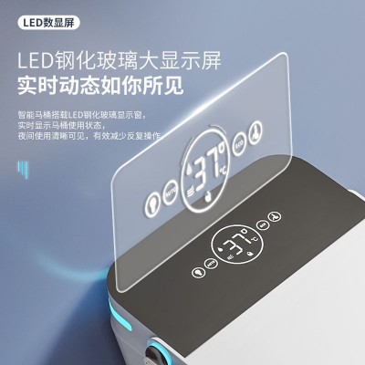 墙排侧排后排智能马桶全自动即热式无水压限制墙排式一体式坐便器图3