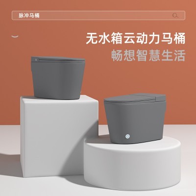 彩色脉冲无水压限制个性陶瓷家用马桶卫生间虹吸式小户型坐便器图2